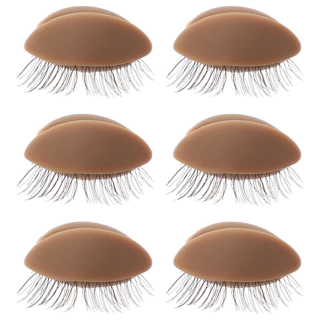 3 Pairs Schaufensterpuppe Abnehmbare Augenlider Mit Wimpern Falsche Suite
