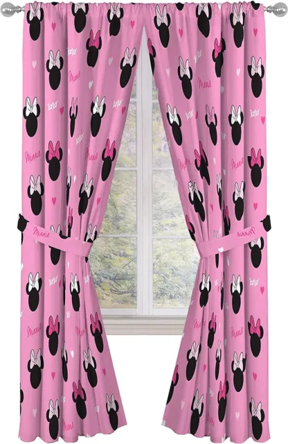 Window Curtain Panels Drapes Blackout Pink Disney Girls Kids Bedroom Home Decor