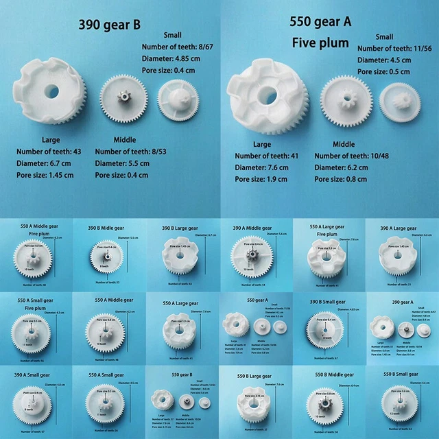 Gear Enfants' S Électrique Voiture Lecteurs for Boite de Vitesse 1set 550 Et 390