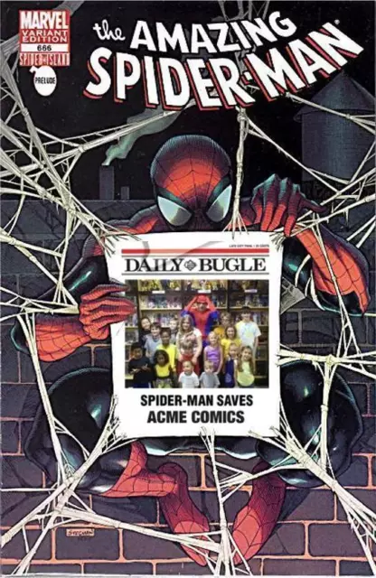 Amazing Spiderman 666 Rare Acme Comics Exclusive Bugle Store Variant Sold Out Nm