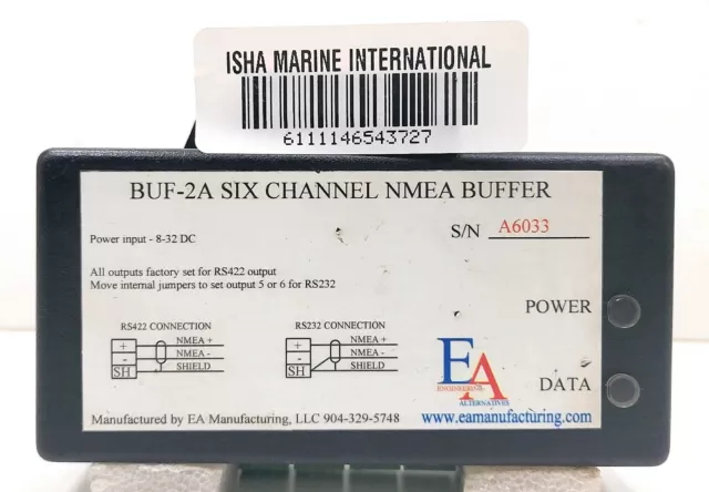 Eamanufacturing BUF-2A Six Canal Nmea Tampon BUF2A