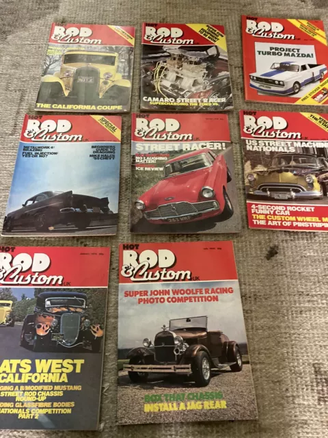 Hot Rods And Customs Magazines 1978/79 X9