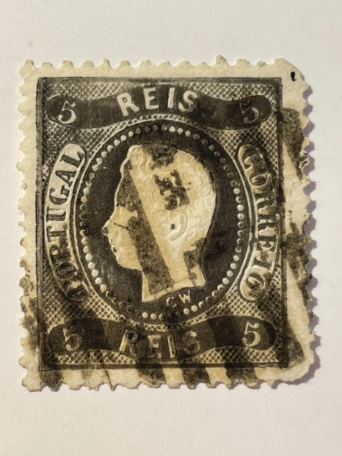 alte Briefmarke Portugal gestempelt