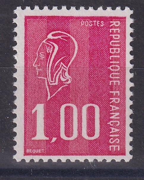 1816C MARIANNE DE Béquet Rouge 0,80c GT N° rouge au verso MNH Luxe** EUR 10,00 - FR