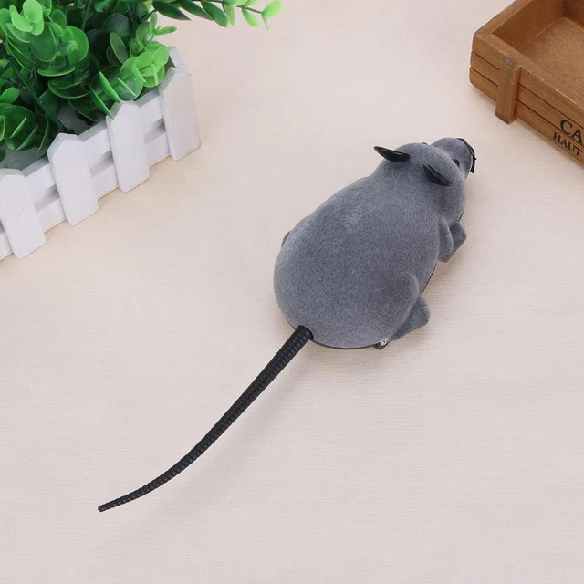 Giocattoli per animali domestici, mouse radio peloso carino pet cats mouse catcher animali giocattolo