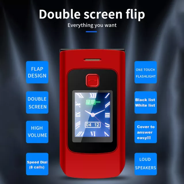Mafam F301 Handphone Convenient with Camera Flip Large Key Spare Handphone