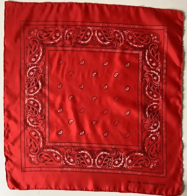 8 A Sciarpa Bandana Vintage Design Paisley Quadrata 22 pollici