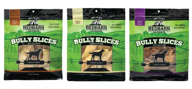 Redbarn Pet Products Natural Bully Slices Asst Flavor Dog Chews Treats, 9 oz