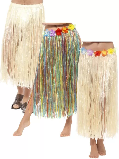 Hula Skirt Adults Hawaiian Theme Fancy Dress Party Grass Skirts Hula Beach