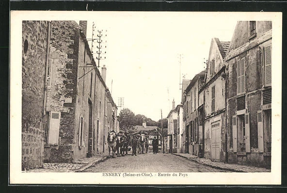 CPA Ennery, Entrée du Pays, Ortseingang