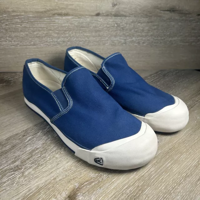 KEEN Coronado III Men's Blue Canvas Slip-On Casual Sneakers Shoes Sz 13 Loafer