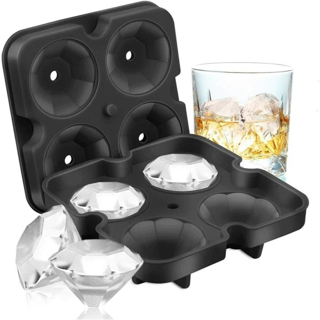 Gelato in silicone macchina per gelato 3D cubetti di ghiaccio ciotole forma diamante forma di ghiaccio