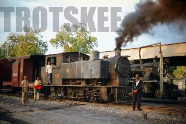 35mm Slide INDIA Indian Railways Steam Loco 643 Junagadh c1974 Original