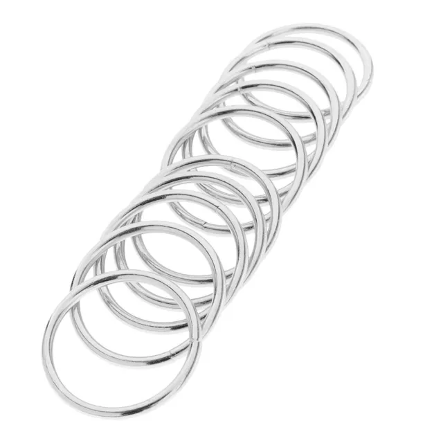 10pcs Metal Round Rings 35mm Closed Hoop Loop for  DIY