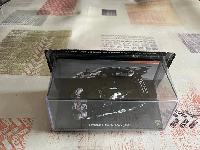 Atlas Modellauto Lamborghini Countach QVX 1986 Rennversion 1/43 – Mit Individuellem Wunschkennzeichen