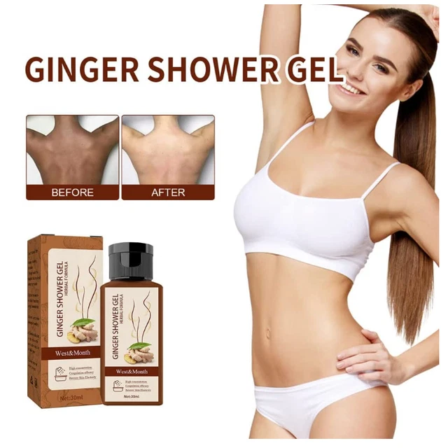Ginger Contour De_toxi Shower Gel，Organic Slim Lymphatic Drainage Slimming