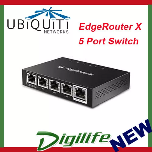Ubiquiti EdgeRouter X 5 Ports Advanced Gigabit Ethernet Router POE ER-X-AU