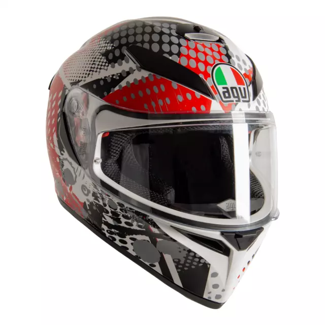 AGV K3 SV-S Pop Full Face Helmet Black / Red / Grey