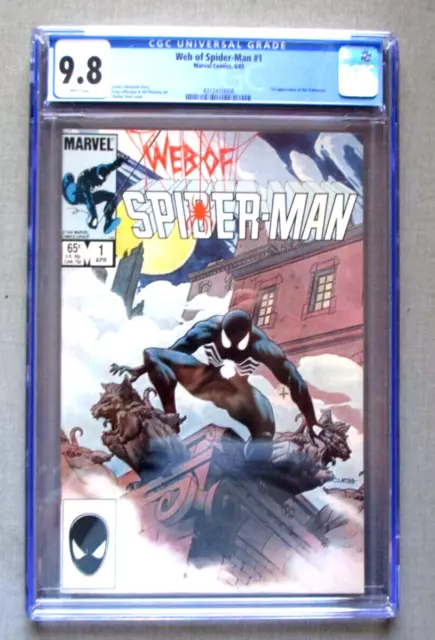 1985-Marvel Comics-The Web Of Spider-Man # 1-Key- Cgc 9.8 White Pages-Vulturions