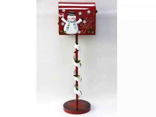 Buzón Americano Decoración Navidad Muñeco De Nieve 89 Cm (24904)