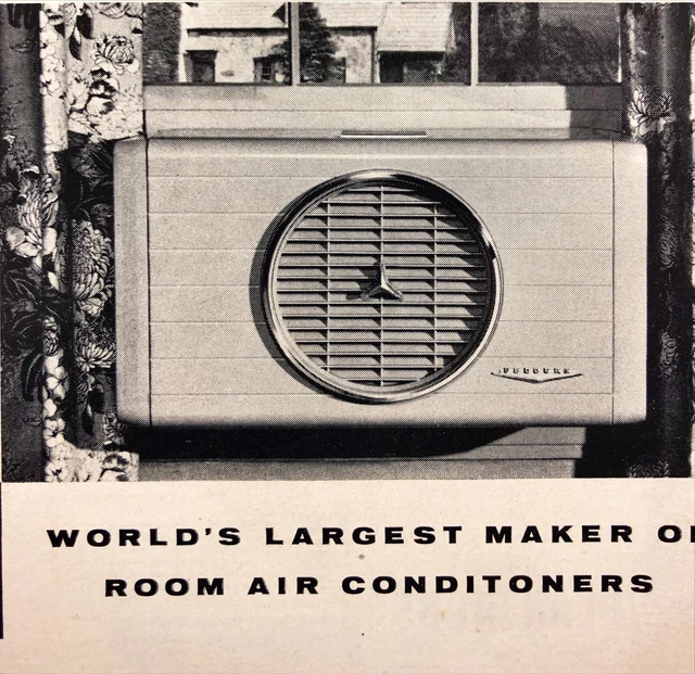 Fedders Room Air Conditioner Vintage Print Ad Don't Buy a Pig-in-a-Poke
