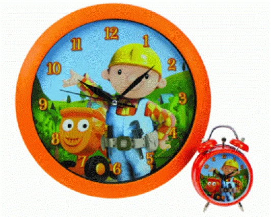 bob-the-builder-wall-clock-and-alarm-clock-boxset-14-99-picclick-uk