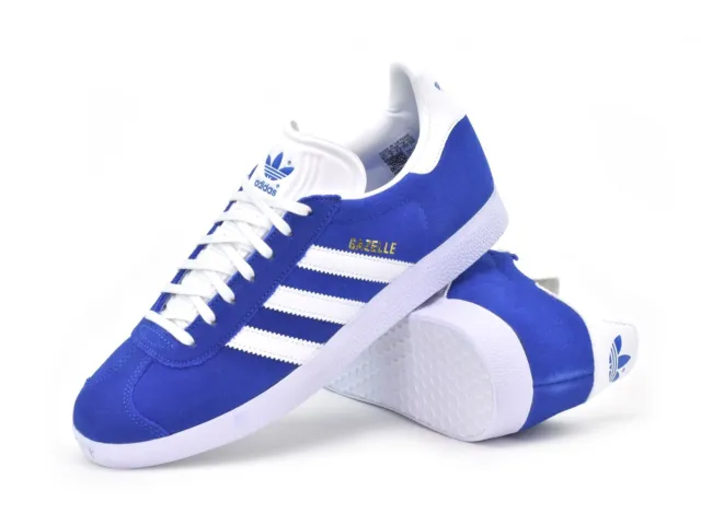 Adidas Gazelle Adidas Originals scarpe da ginnastica da uomo blu GX2207 retrò in pelle scamosciata