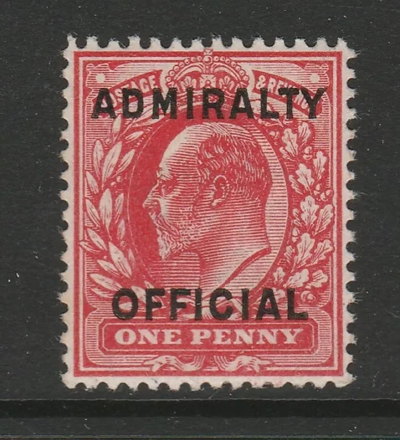 Great Britain 1903 1d Admiralty Official SG O108 Mint.