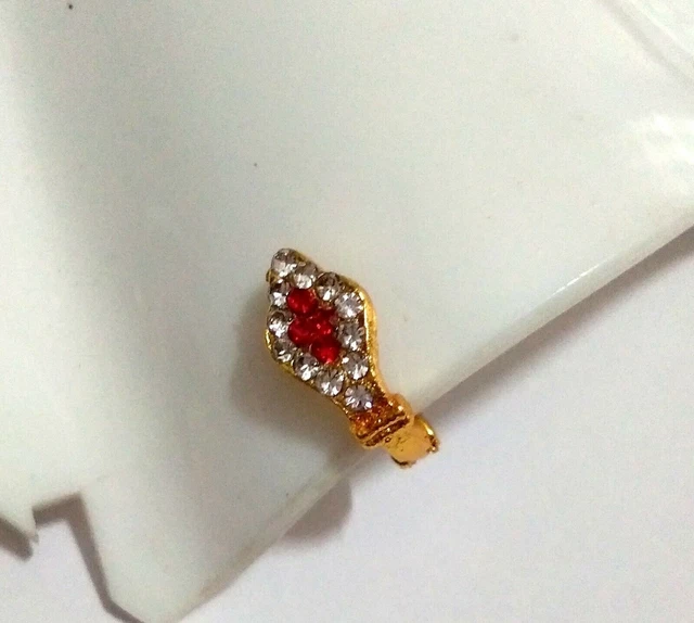 Valentine's Gift 18k Gold Plated Indian Nose Ring Ethnic Women Nose Pin Jewelry