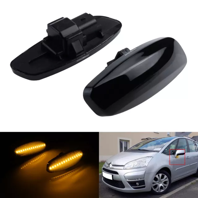 Pack De 2 Clignotants Latéraux Répétiteurs Pour Peugeot 107, 206, 307, 1007 - Neuf