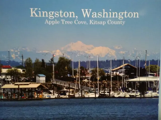 Beautiful Post Card Aerial View Over Kingston Washington