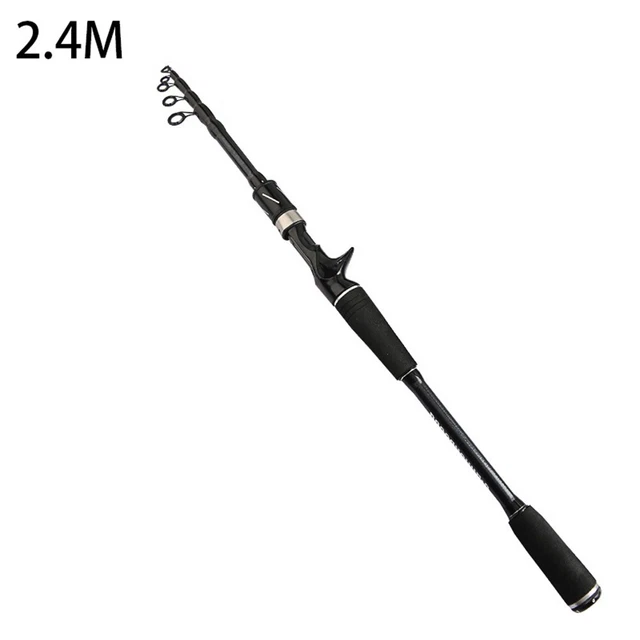 Canna Da Pesca In Fibra Di Carbonio - Leggera, Portatile E Con Punta Fluorescente Per Pesca Notturna - Foto 6