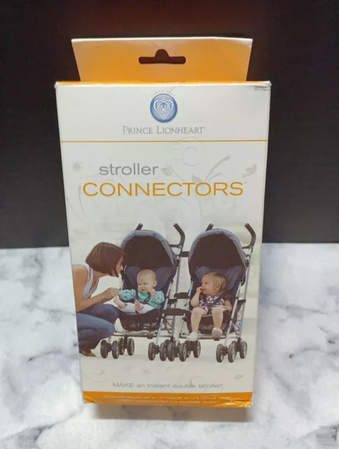 Prince Lionheart Stroller Connectors Make 2 Umbrella Strollers a Tandem 6550 NEW