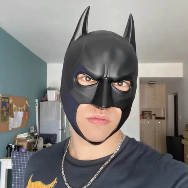 Masque complet Batman Noir Neuf L'homme Chauve Souris DC Comics