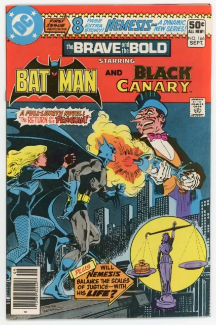 Brave and the Bold 166 9.4 NM DC 1980 Bronze Age Batman Penguin Black Canary