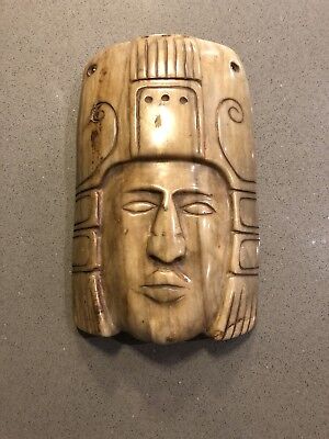 Antique Hand Carved Hanging Wall Mask