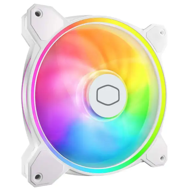 Cooler Master MasterFan MF140 Halo 2 White Edition | Ventilateur PC de boîtier