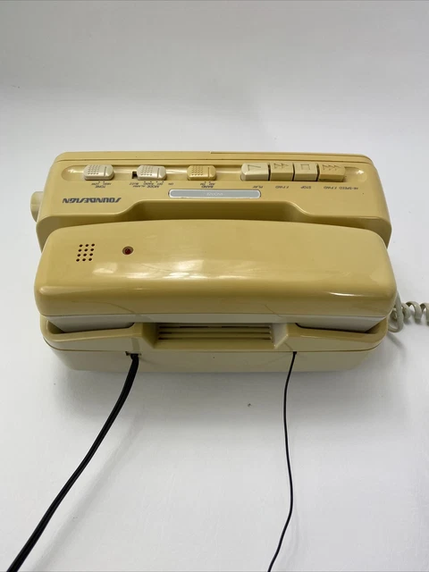 VINTAGE SOUNDESIGN 7580IVY AM/FM Alarm Clock radio Telephone Cassette ...