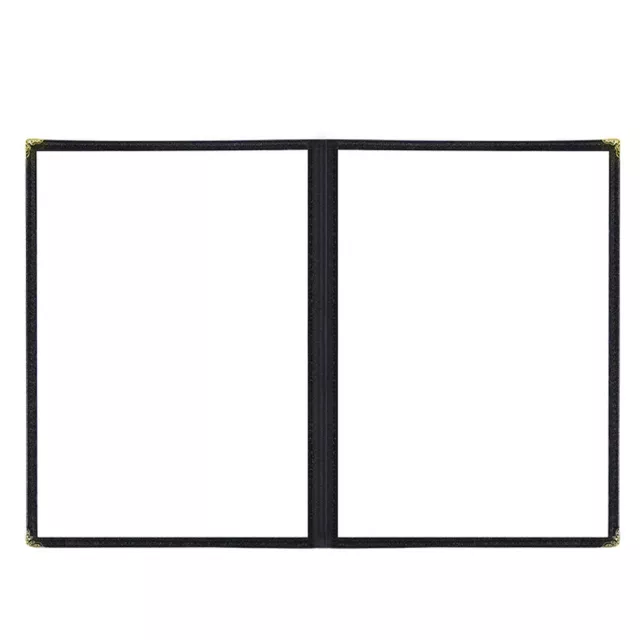 A4 Restaurant Cafe DIY Menu Cover Pages Transparent With Corner Protector