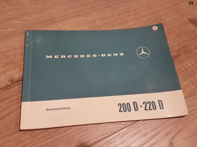 Betriebsanleitung Mercedes  W115-8  200D/220D  Bedienungsanleitung Original 1969