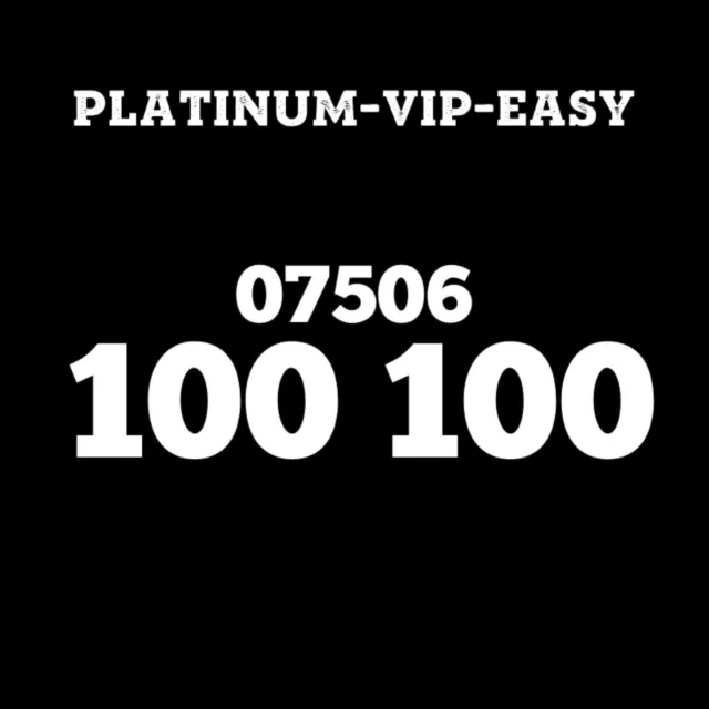 ⭐ Gold Easy Vip Memorable Mobile Phone Number Diamond Platinum Sim Card 100 100
