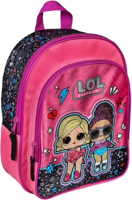 LOL Surprise Backpack Girls L.O.L Doll Character School Bag Travel Rucksack Pink