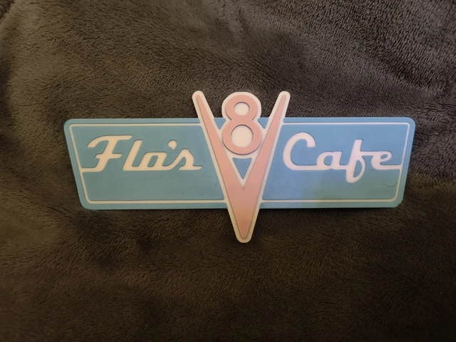 FLOS CAFE DISNEY Pixar Cars Inspired Sign Wall Art Gift £12.92 ...
