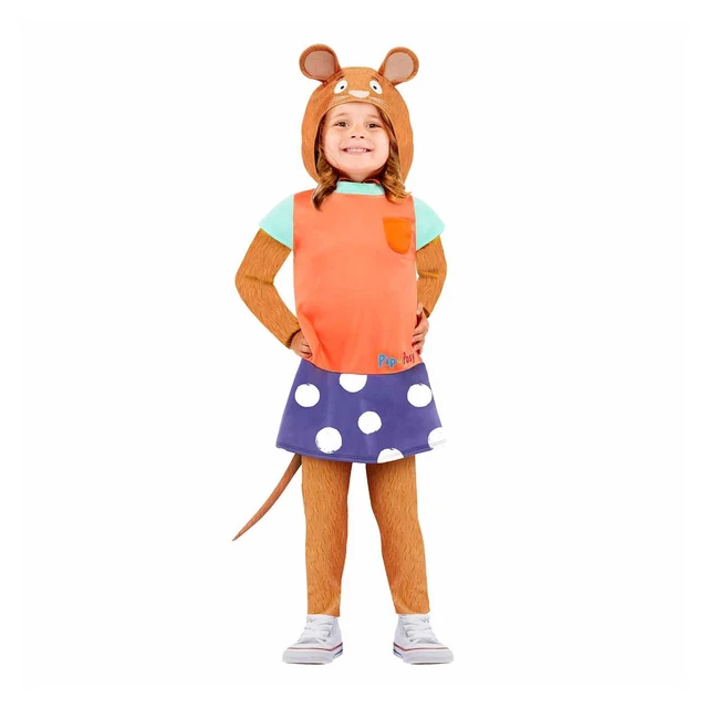Per Bambini Ragazze Ragazzi Pip E Posy Mouse Leggings Cappuccio Costume