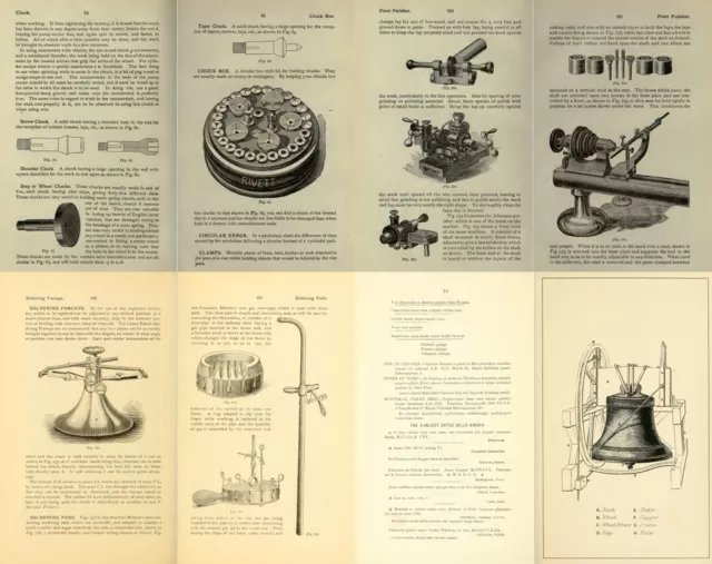 Horology Pocket Watch Clock Sundial Repair - 126 Old Books Vol.2 on DVD