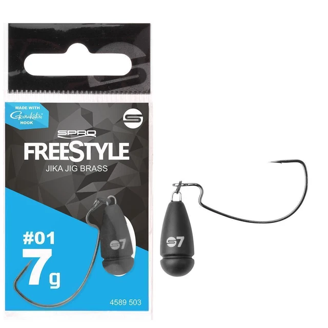 Spro Freestyle Jika Jig Brass Gamakatsu Offset Hook Haken