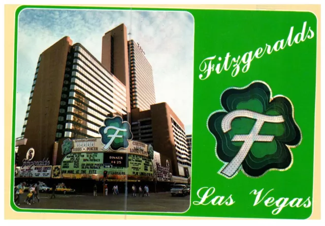 Fitzgeralds Hotel & Casino Las Vegas, NV Nevada Hotel Advertising Postcard