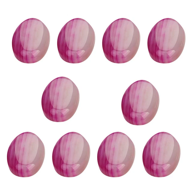 10 Pcs Jewelry Time Accessories Oval Stone Cabochons Flatback Earrings Round