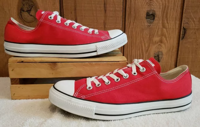 CONVERSE Red Chuck Taylor All Star Low Ox   6K 08 03 S48 Sz Men 11 M/Women 13 M