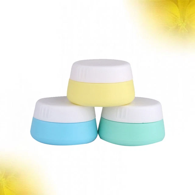 3 Pcs Creme Behälter Aus Silikon Reisen Mit Deckel Creme-Box